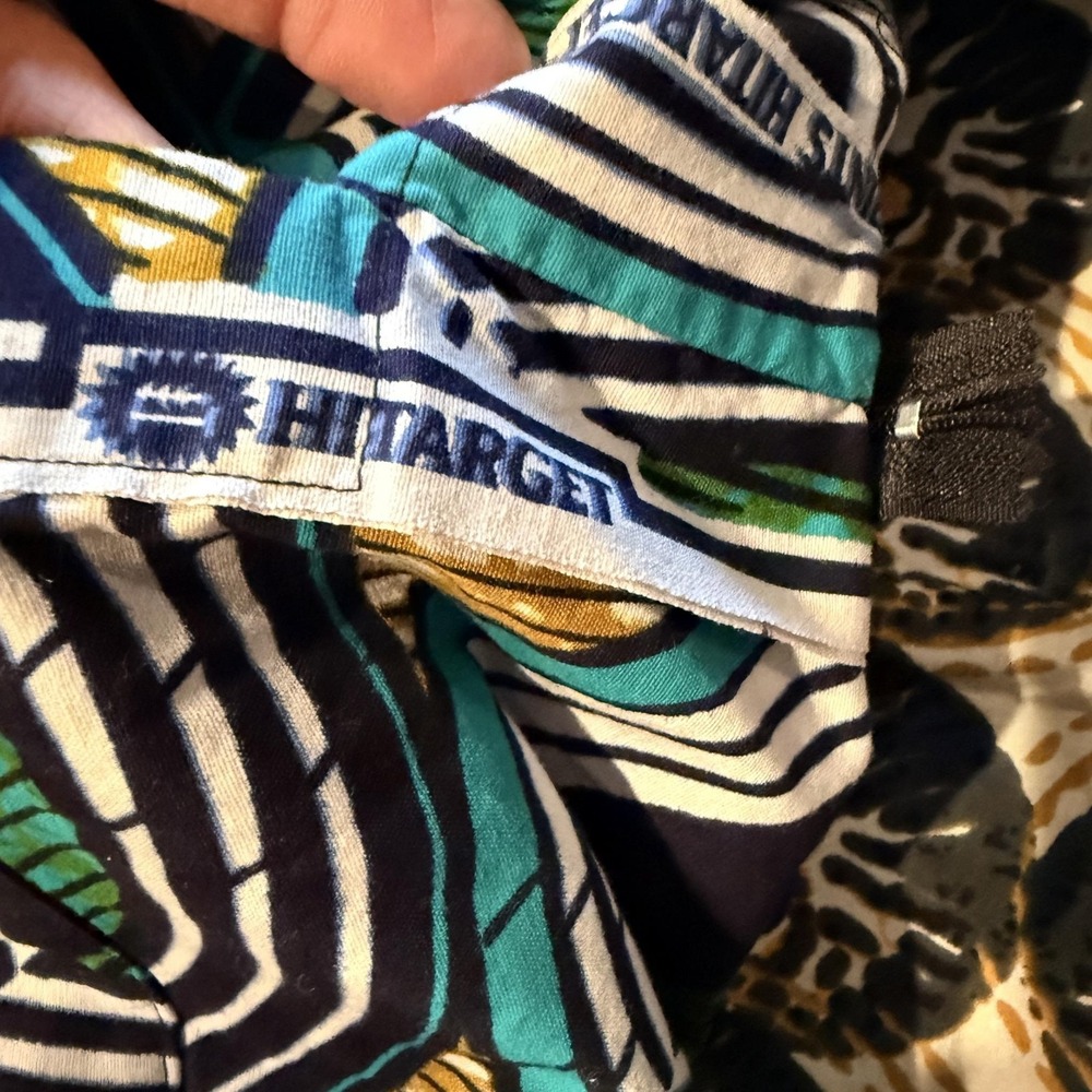 Hand sewn Skirt Womens Small Hitarget Tribal Wax Print fabric Cotton chic CUTE! - Picture 8 of 13
